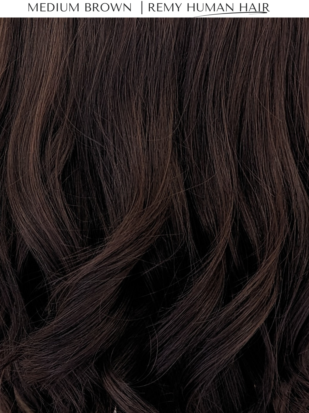 medium brown human hair wig 