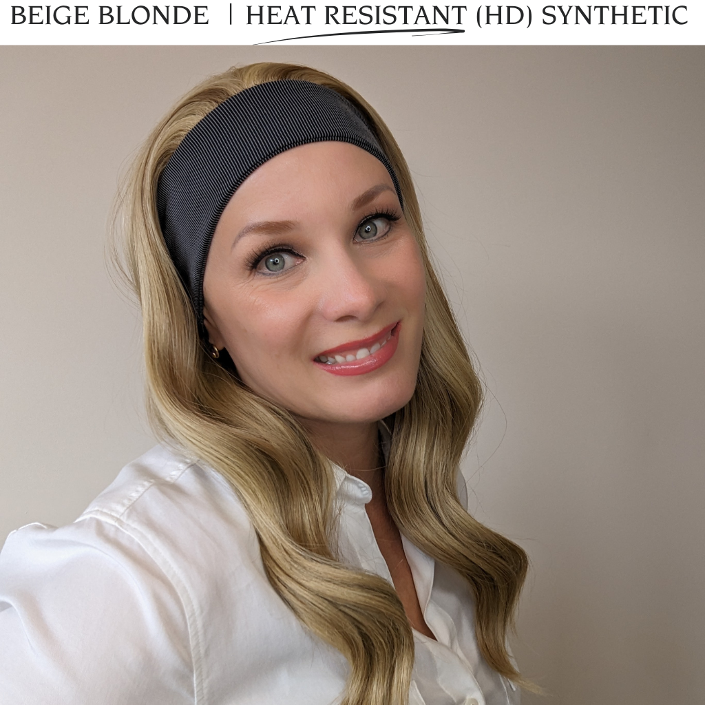 Headband wig.blonde.synthetic.heat resistant.main