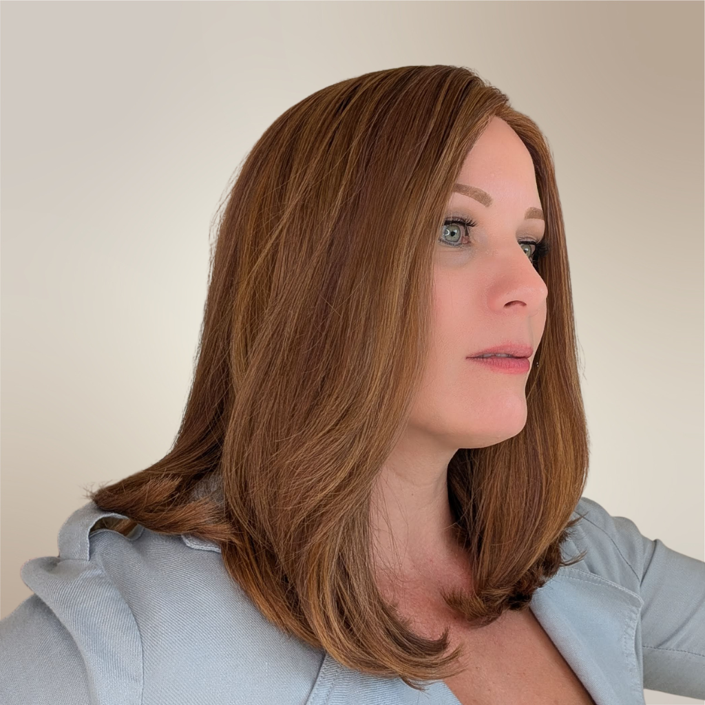 Medical Gripper Wig  | Luxury Synthetic | Red