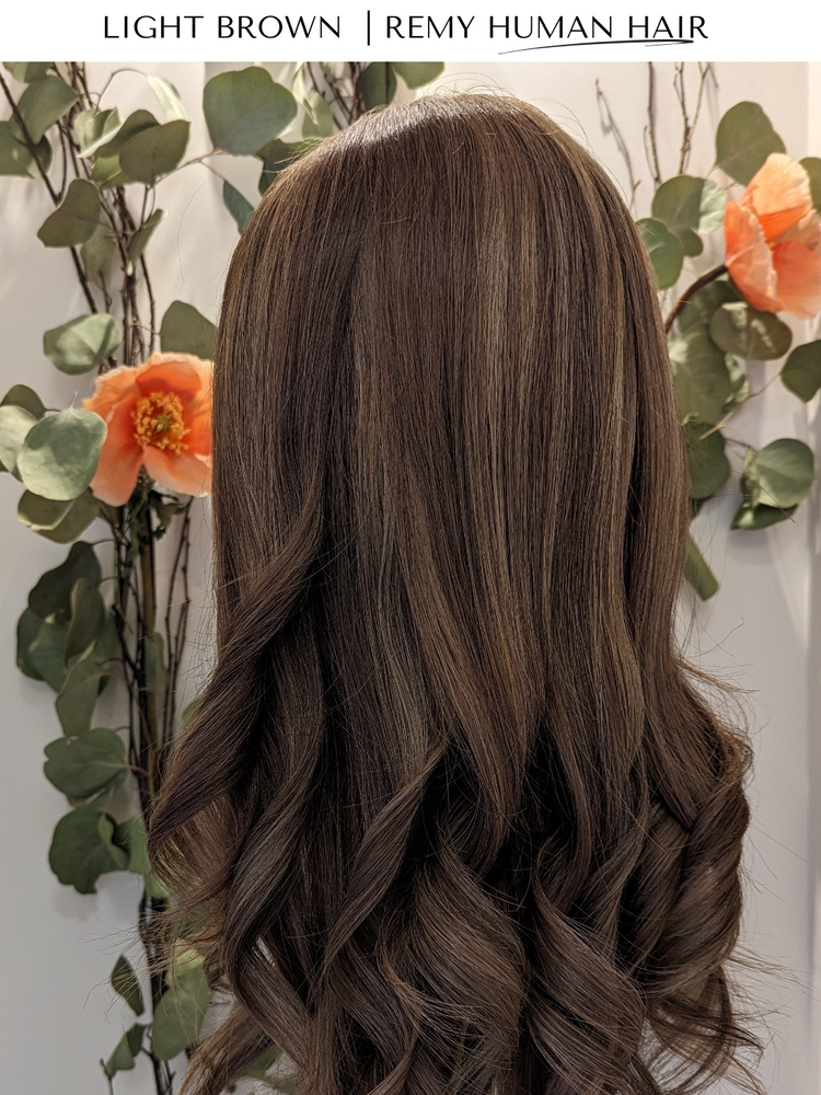 light brown human hair wig low light