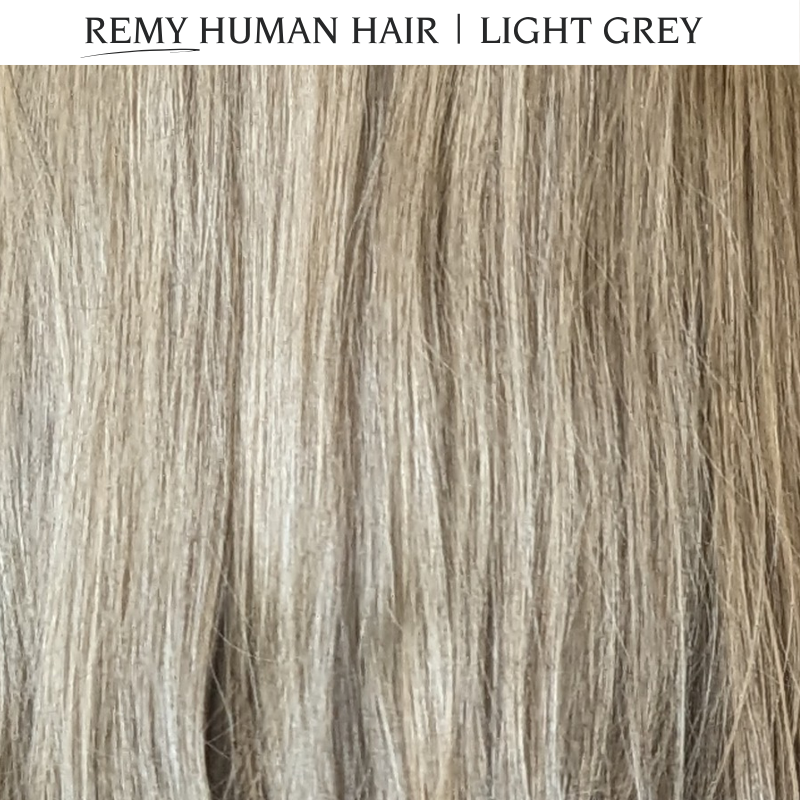 Premium Remy Human Hair Light Grey