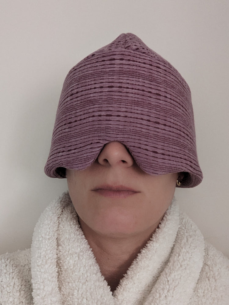 sleeping-cap-eye-mask #color maroon