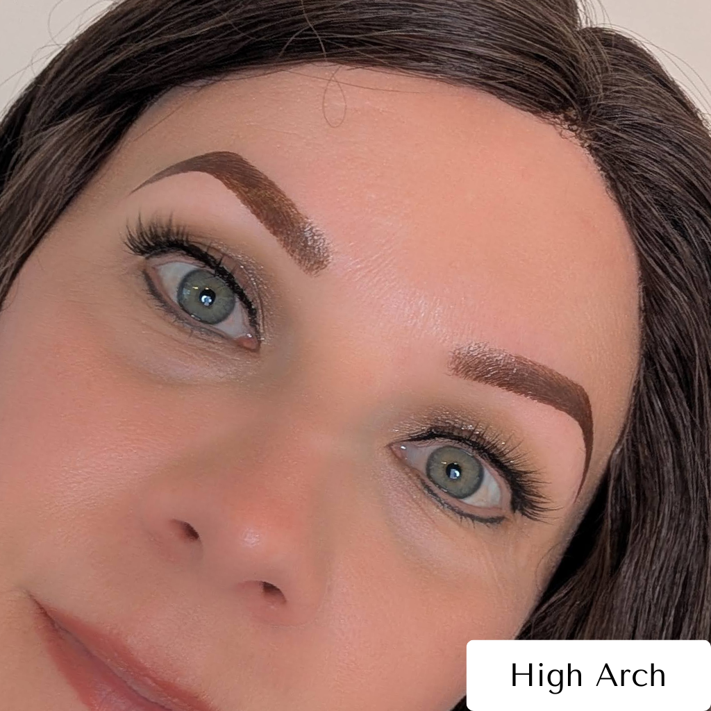 Temporary Eyebrow Tattoos High Arch Dark Brown