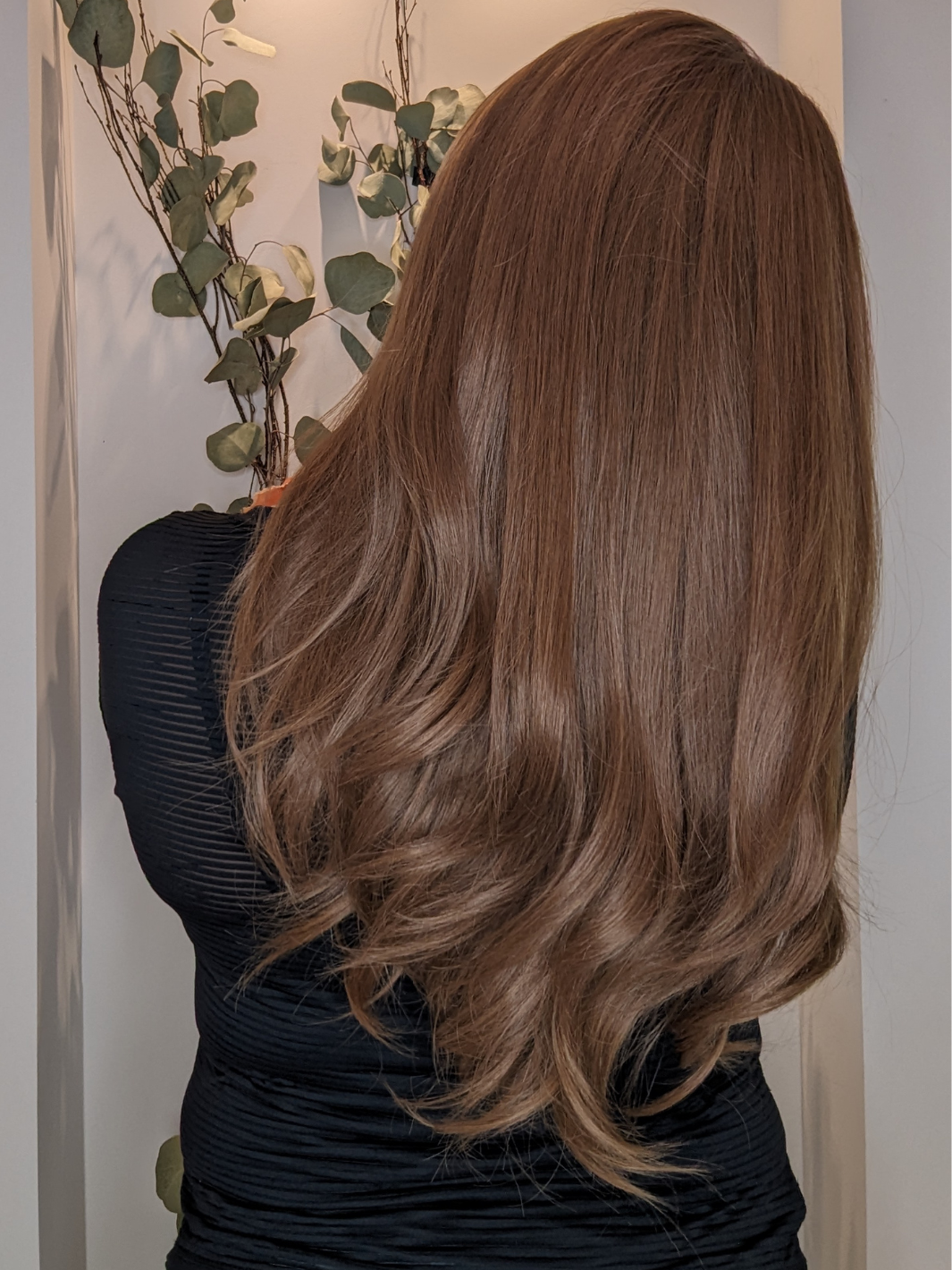 brown wig