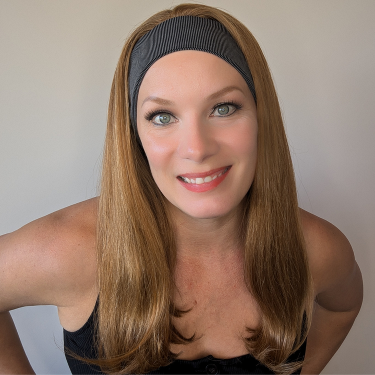 headband wig strawberry red