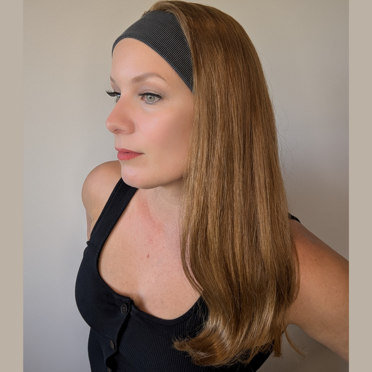 headband wig strawberry red side