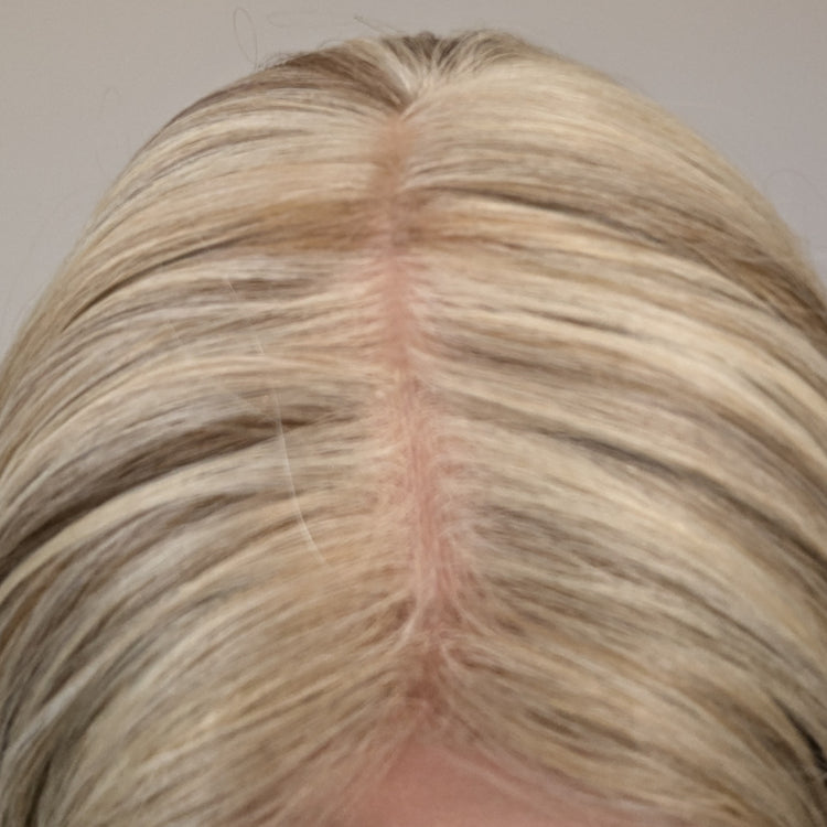 lace front wig human hair beige blonde top