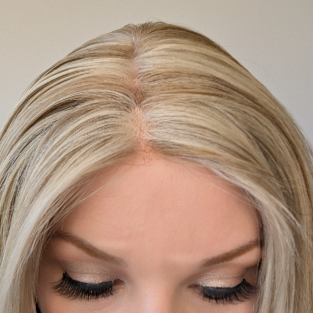 lace front wig human hair beige blonde top