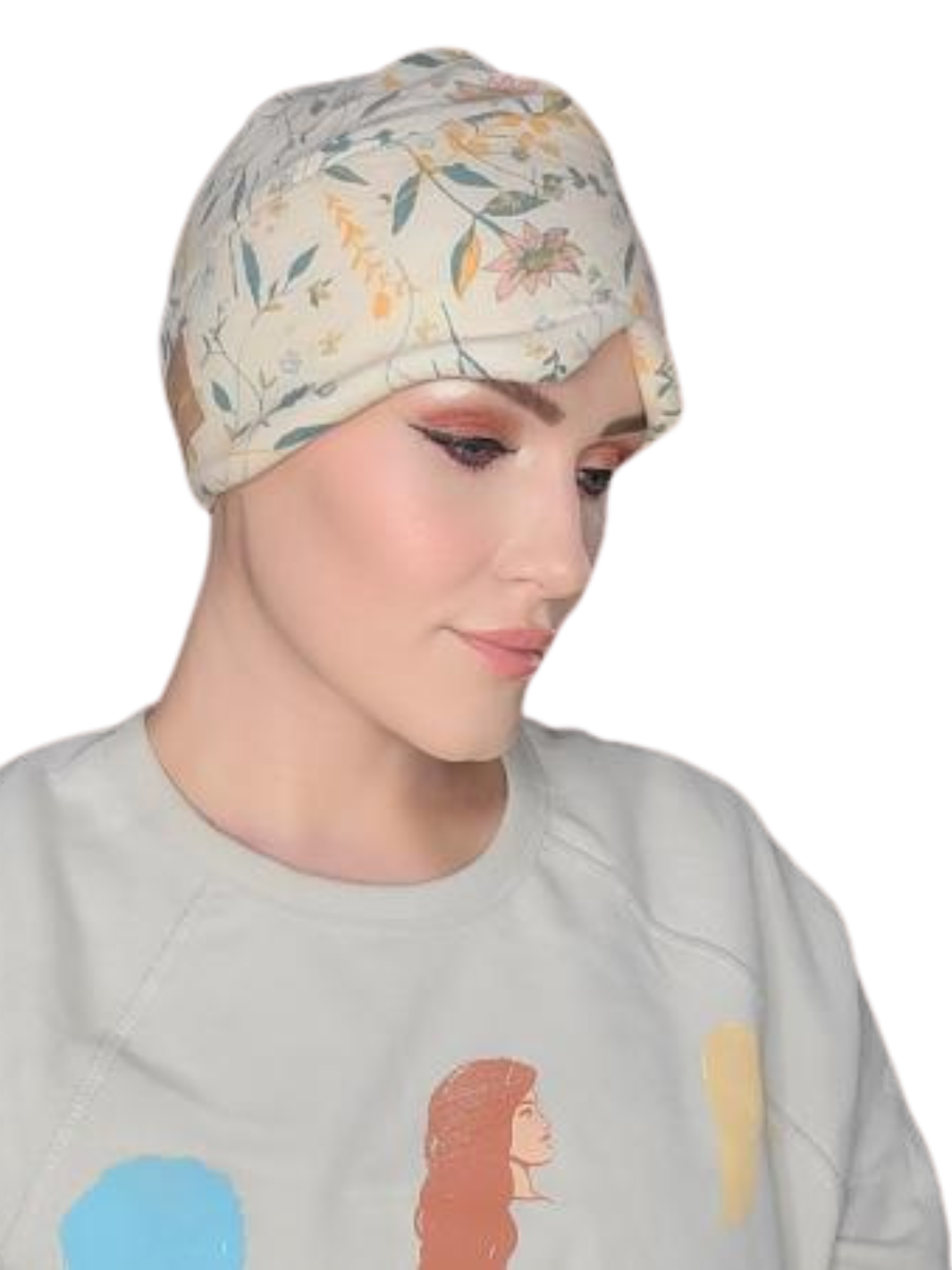 sleeping-cap #color ivory_floral